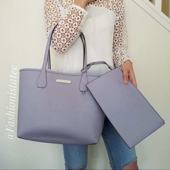 Michael Kors Handbags - NWT MICHAEL KORS CANDY LARGE REVERSIBLE TOTE LILAC
